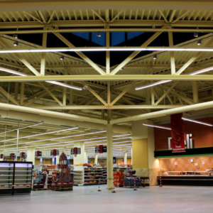 Eingangsbereich des Supermarktes