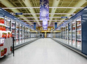 Tiefkühlabteilung des Commissary